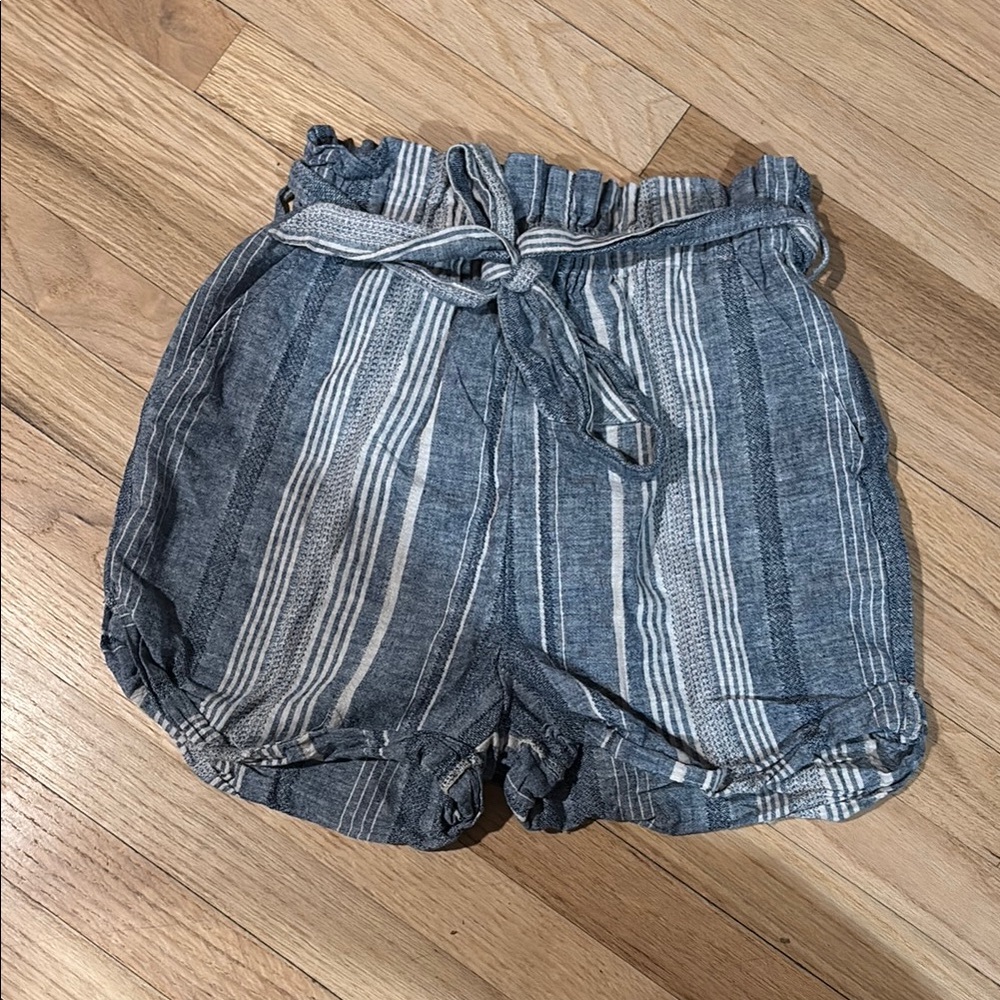 Striped Blue and White Shorts